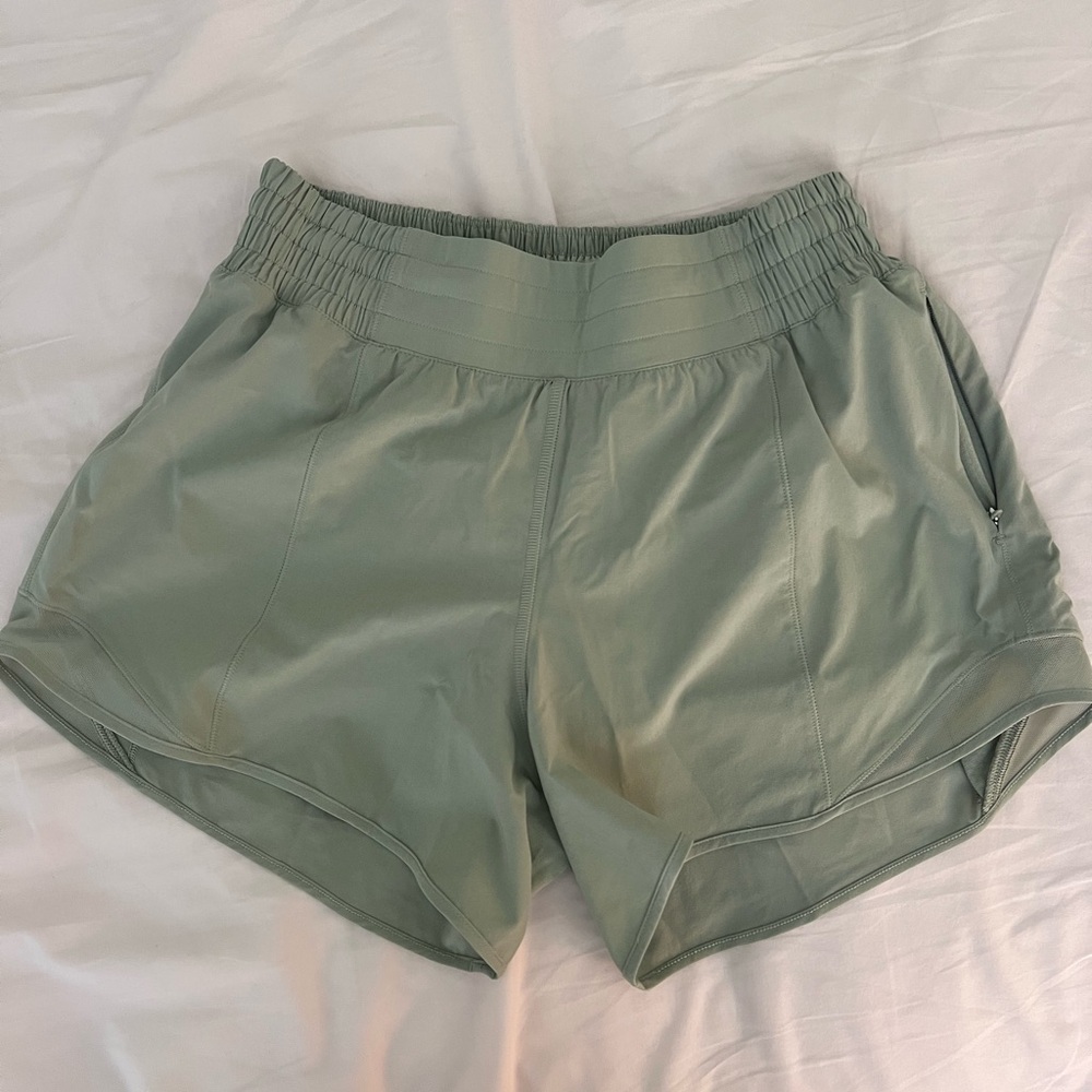 Lululemon Athletica Sage Green Athletic Shorts